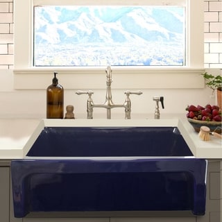 cobalt blue kitchen countertops highpoint collection cobalt blue reversible farmhouse fireclay sink buy kitchen sinks online at overstockcom our best deals cobalt blue kitchen countertops highpoint collection cobalt blue reversible farmhouse fireclay sink buy kitchen sinks online at overstockcom our best deals